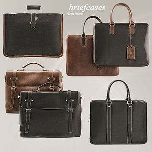 3D case briefcase leather model