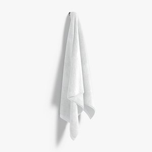 White Big Towel Hanging on Hook - hang bath spa sheet