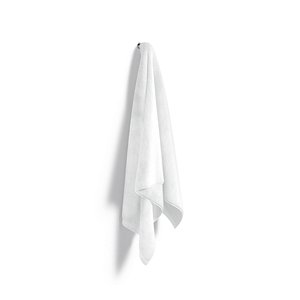 White Big Towel Hanging on Hook - hang bath spa sheet 3D