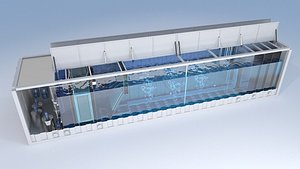 Integrated Sewage Treatment Equipment 3D