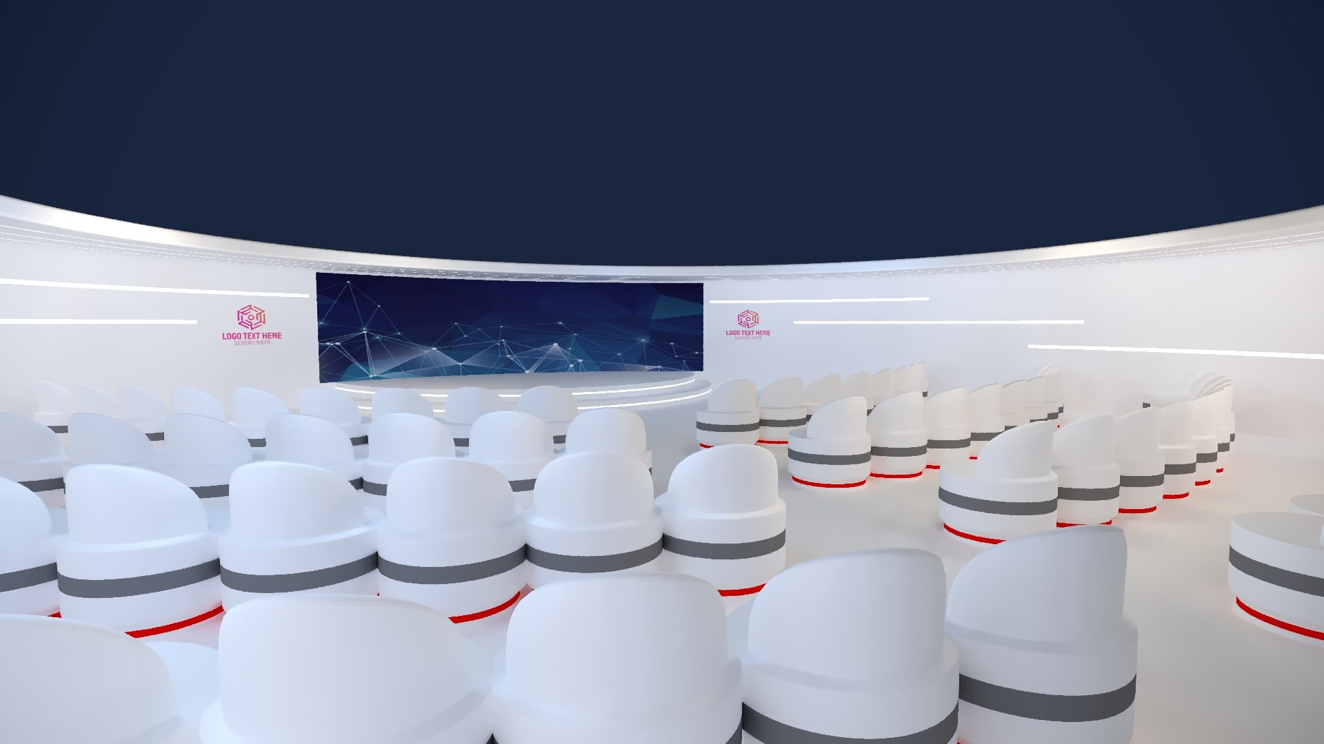 Breakout Stage - Set Design Round Area Seating Stage 3D Model ...