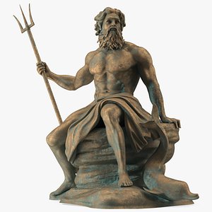 Bronze Poseidon Sculpture