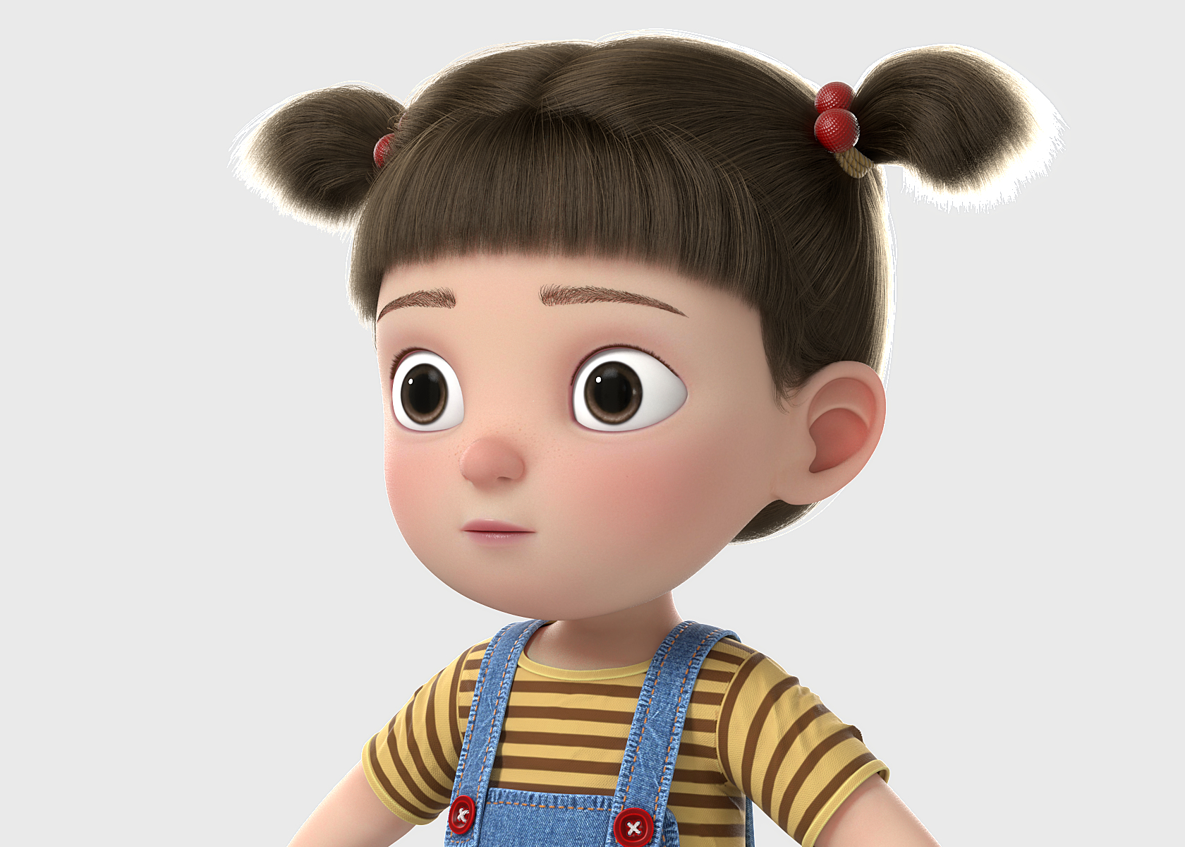 Menina dos desenhos animados Modelo 3D - TurboSquid 1361995