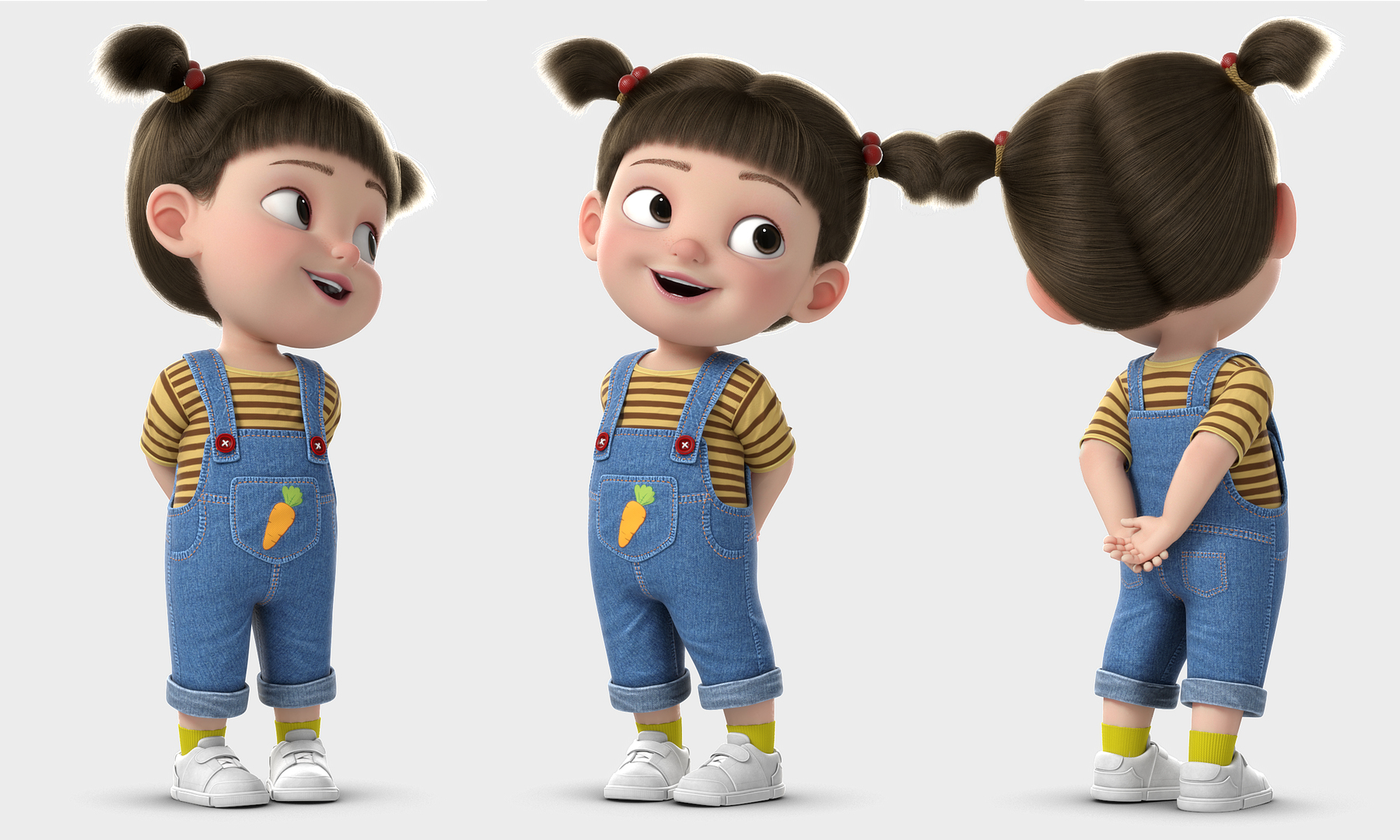 Menina dos desenhos animados Modelo 3D - TurboSquid 1361995