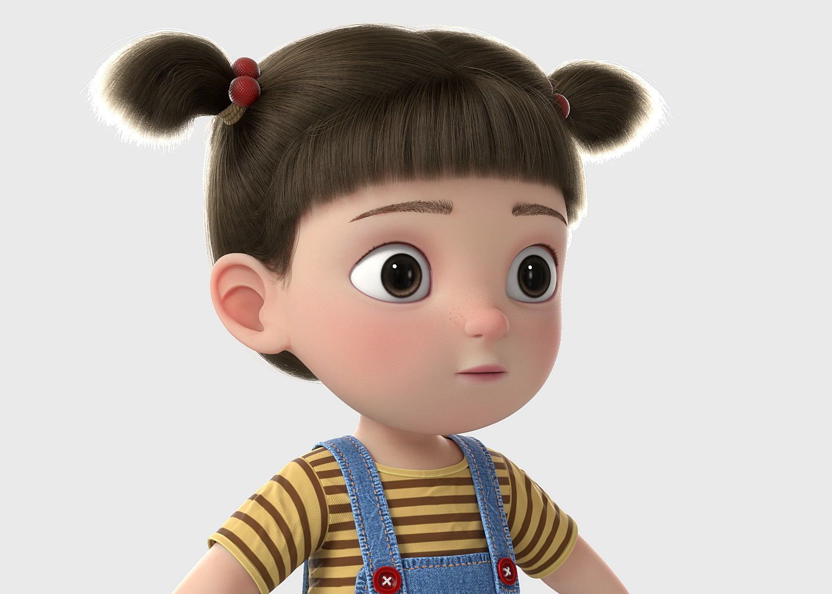 Menina dos desenhos animados Modelo 3D - TurboSquid 1361995