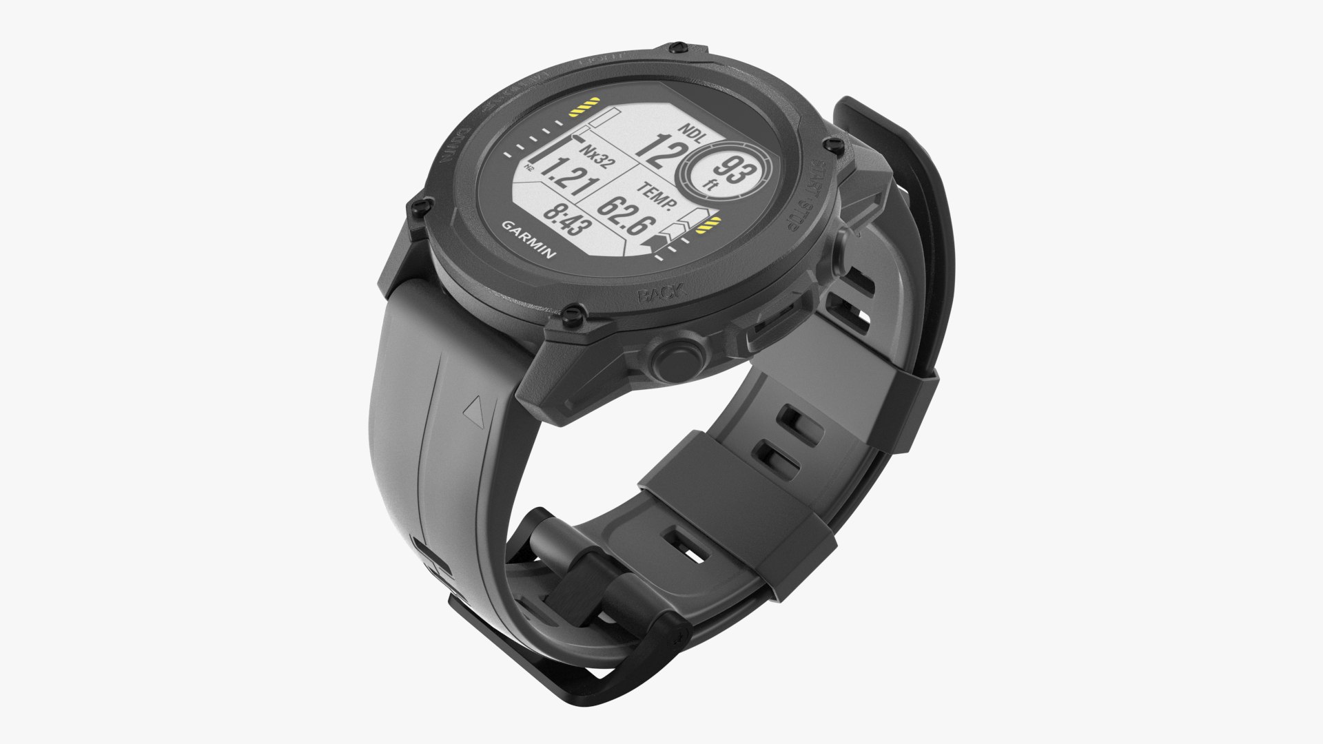 Garmin Descent G1 Black 3D model preview