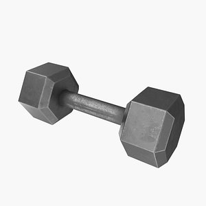 Hexagonal Dumbbell 3D model