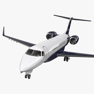 Private Jet Embraer Legacy 650E Rigged