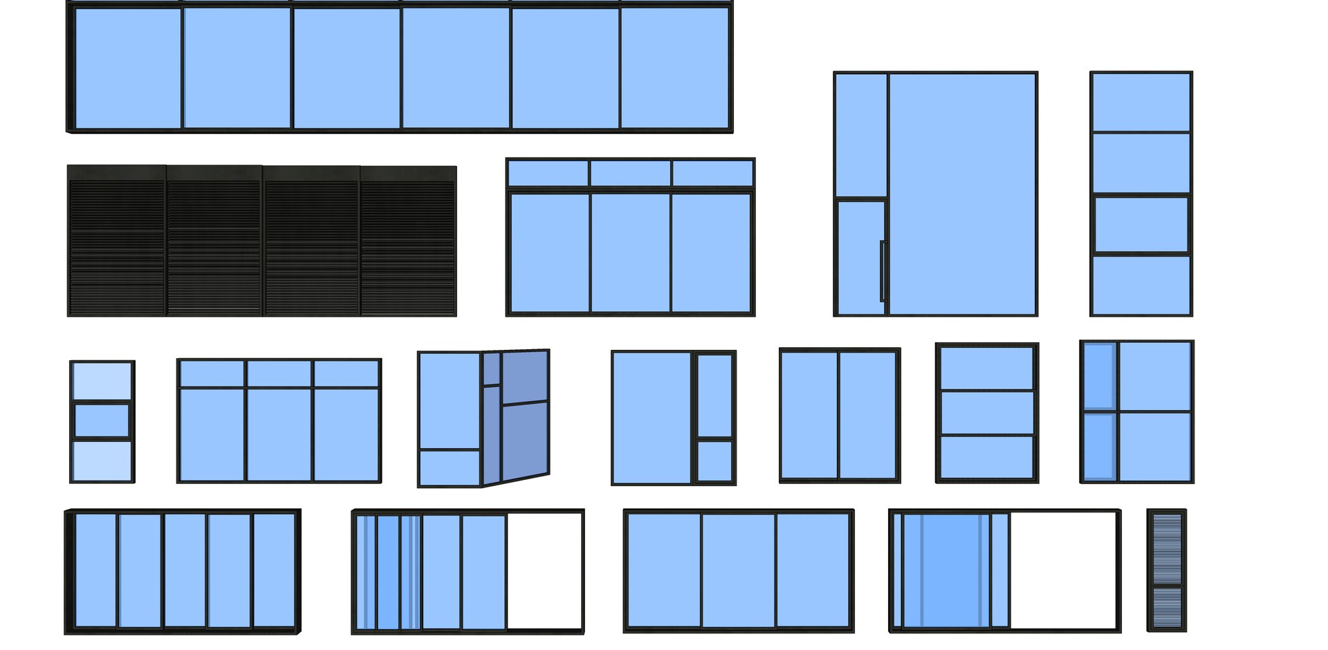 Window Set - 50 Pieces 3D Model - TurboSquid 2395958