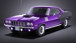 Plymouth Hemi Cuda - Barracuda 1971 VRAY