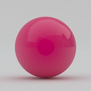 Pool Snooker Ball pink 3D model