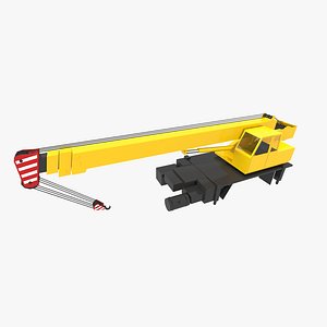autocrane low-poly 3d model