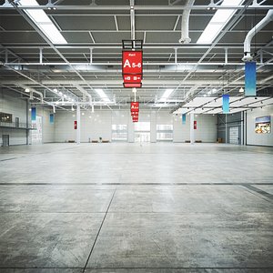 Exhibition hall model