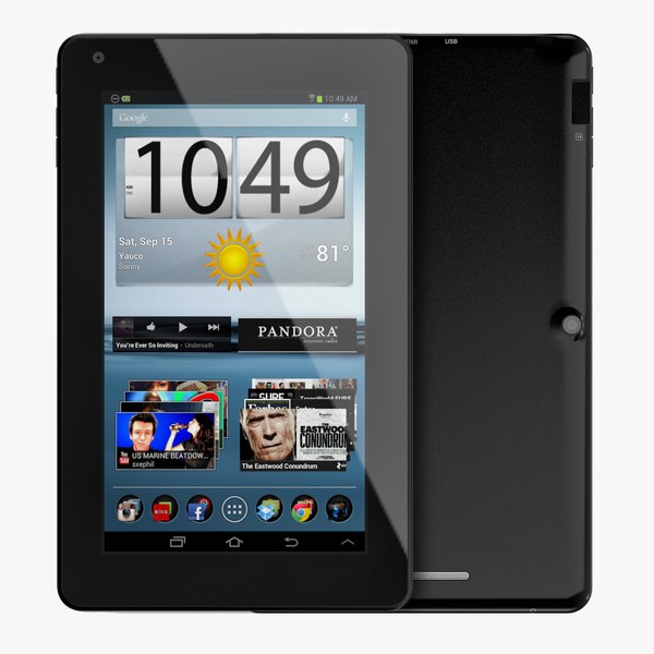 3d android compact pc tablet model