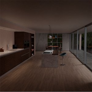 Modern Kitchen In the Forest