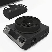Vintage Circular Slide Projector Black