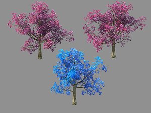 3D moon temple - cherry blossom