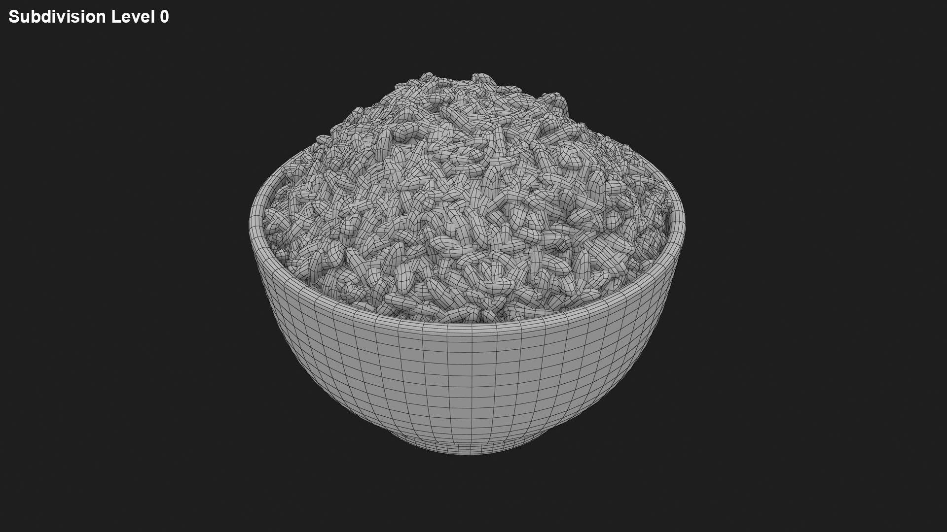 3D Rice Bowl 2 Model - TurboSquid 2337561