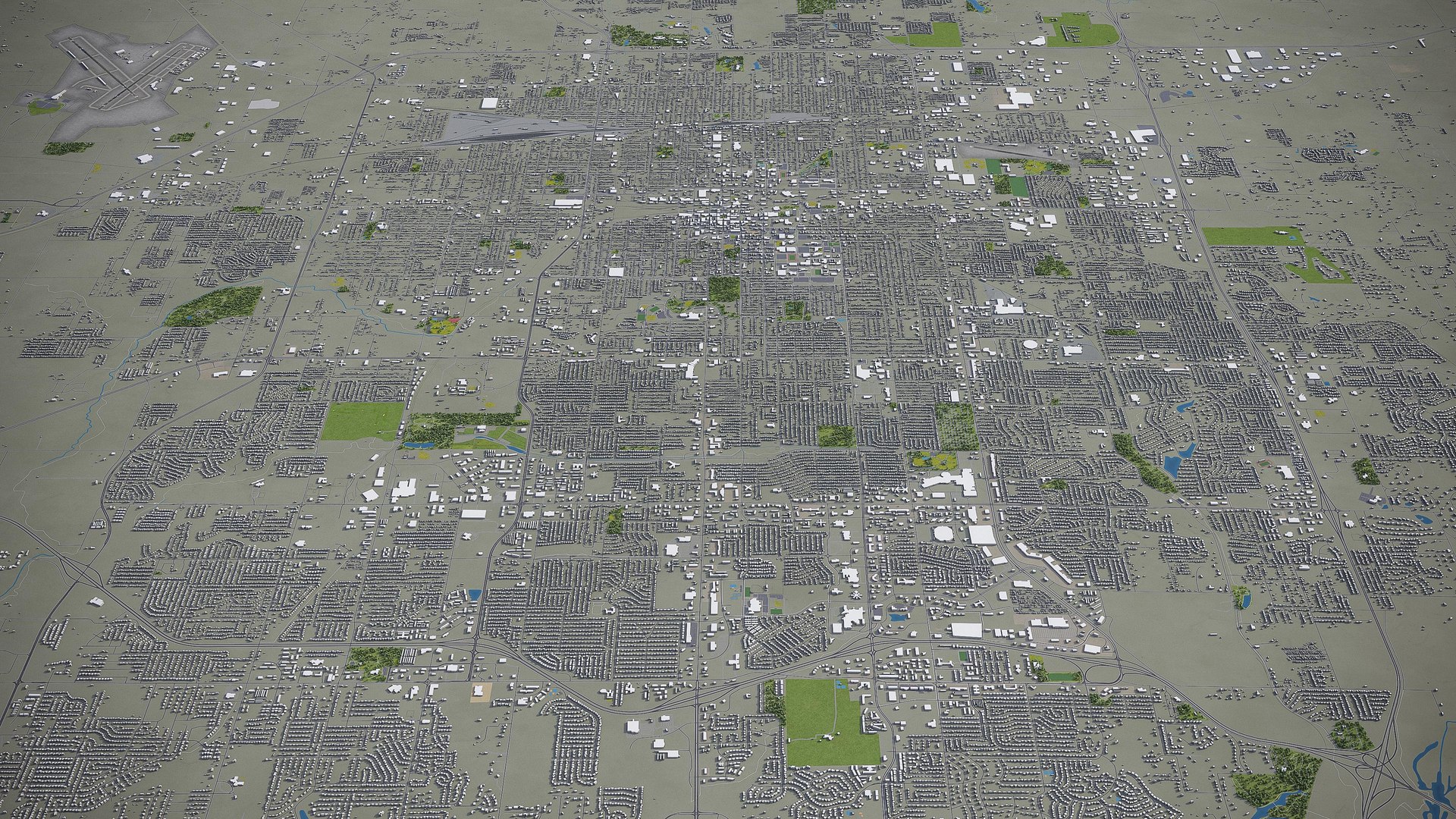 Springfield surrounding - 3D model - TurboSquid 1559753