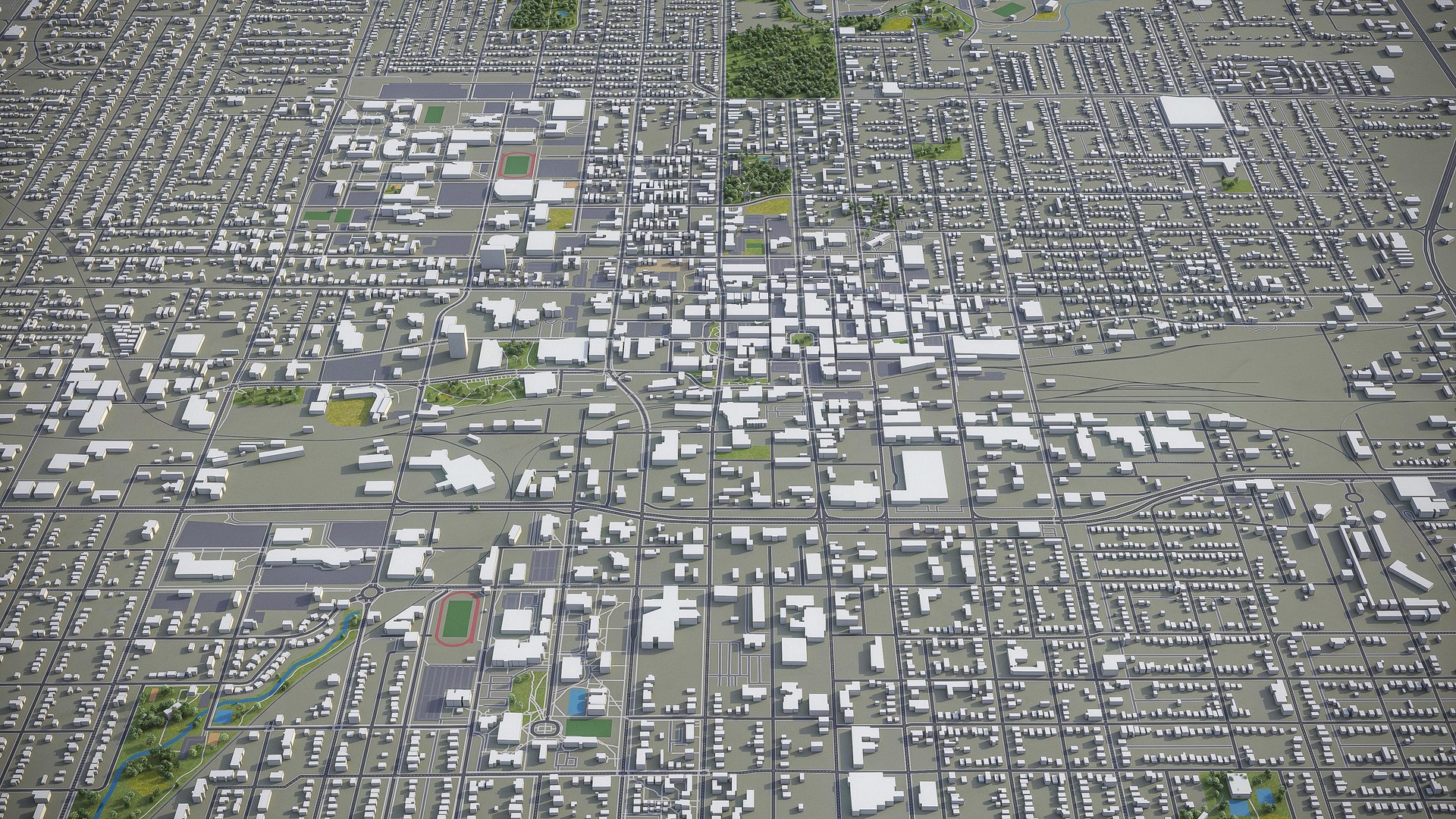 Springfield surrounding - 3D model - TurboSquid 1559753