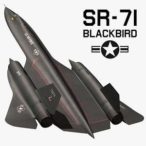 3D sr71 blackbird