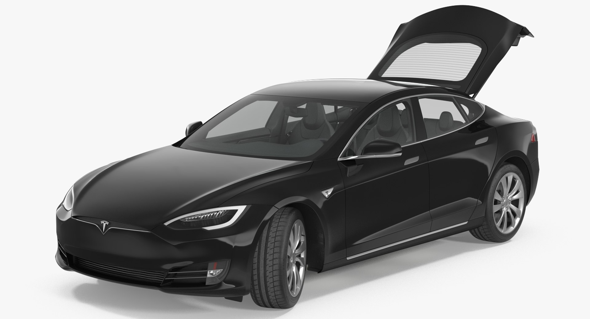Tesla Model S 75D 2017 Rigged 3D Model 3D model preview