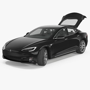 Tesla Model S 75D 2017 Rigged 3D Model