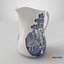 Milk Jug Cream Antique Willow Pattern Ceramic Victorian  Blue  White Tableware Rustic Vintage China