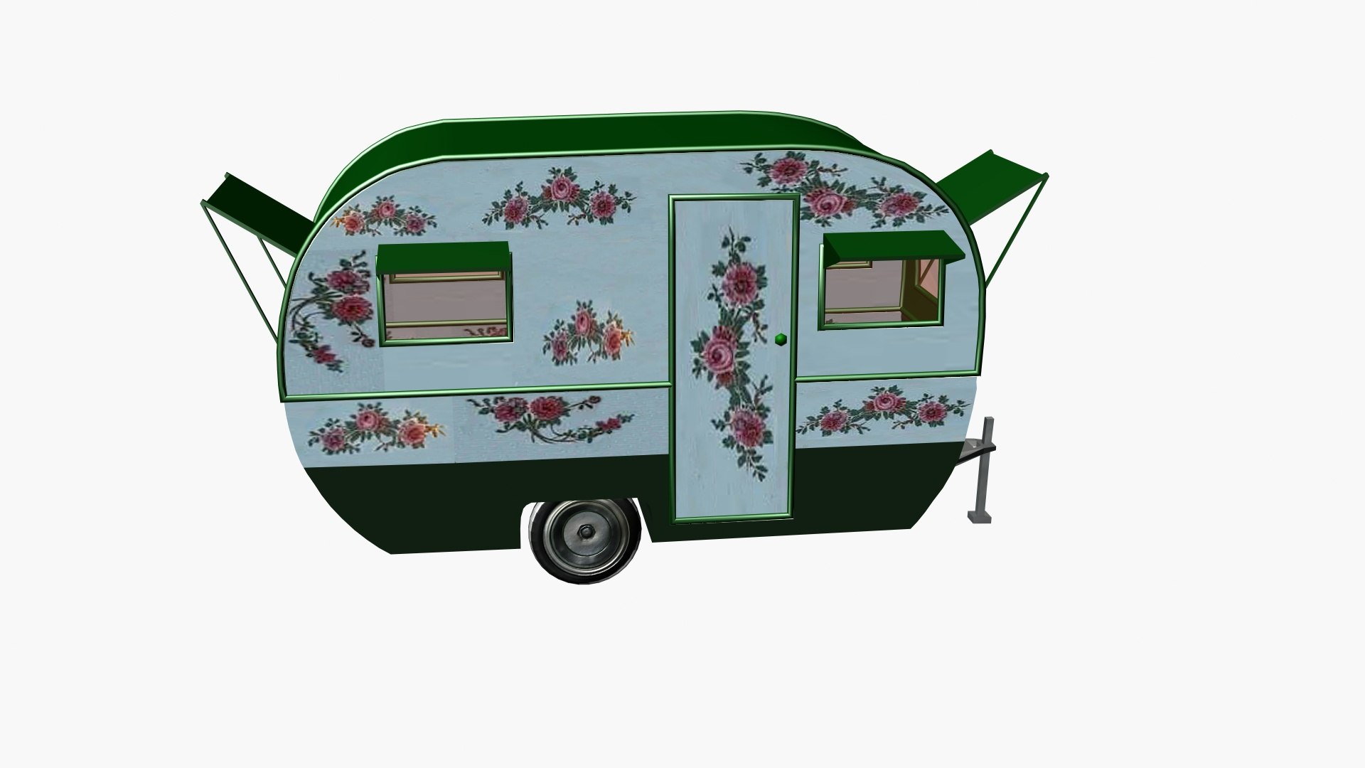 3D Model Vintage Camper - TurboSquid 2371108