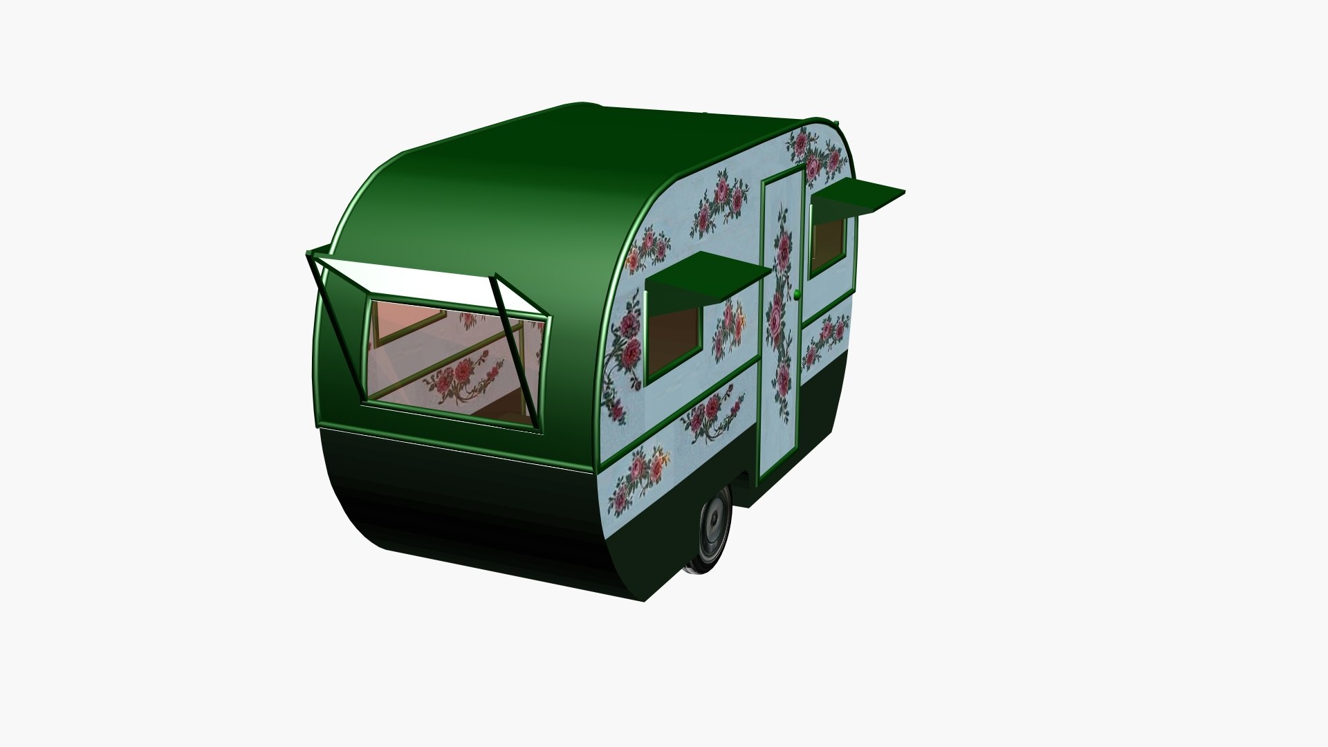 3D Model Vintage Camper - TurboSquid 2371108
