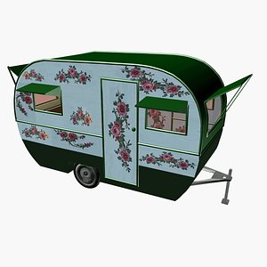 3D model Vintage camper