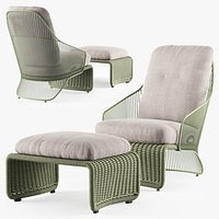 Minotti Colette outdoor armchair