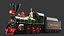 Two Detailed Steam Train Front Cars