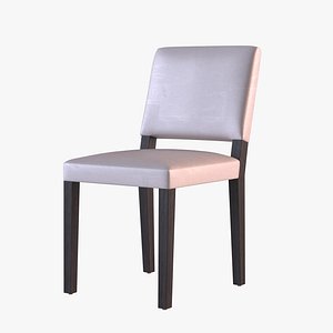 3D Restaurant Dining Chair in Leather