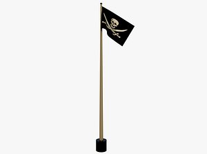 3D model Pirate Flag
