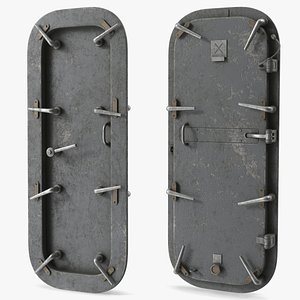 Worn Watertight Ship Door Gray model