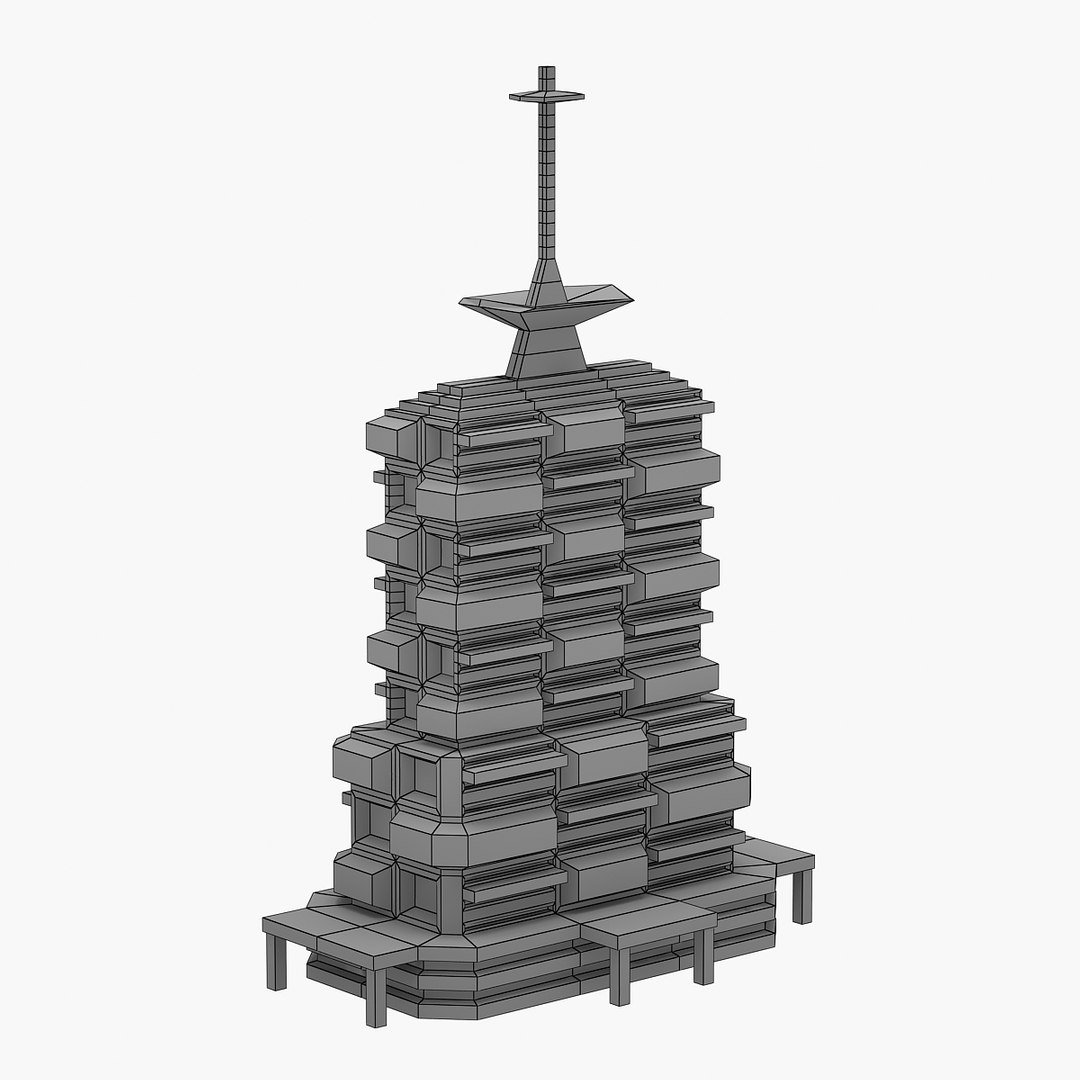 3D model sci-fi building - TurboSquid 1551824