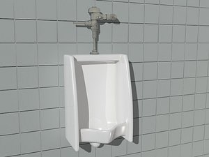 urinal bathroom 3d model