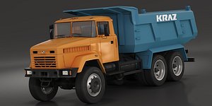 KrAZ 65055 dump truck 2004 3D model