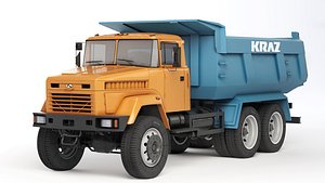 KrAZ 65055 dump truck 2004 3D model