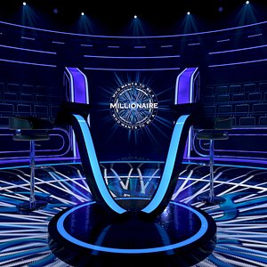 Millionaire TV Studio Stage Light US Modern Set 2