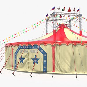 Festival Circus Tent 3D model