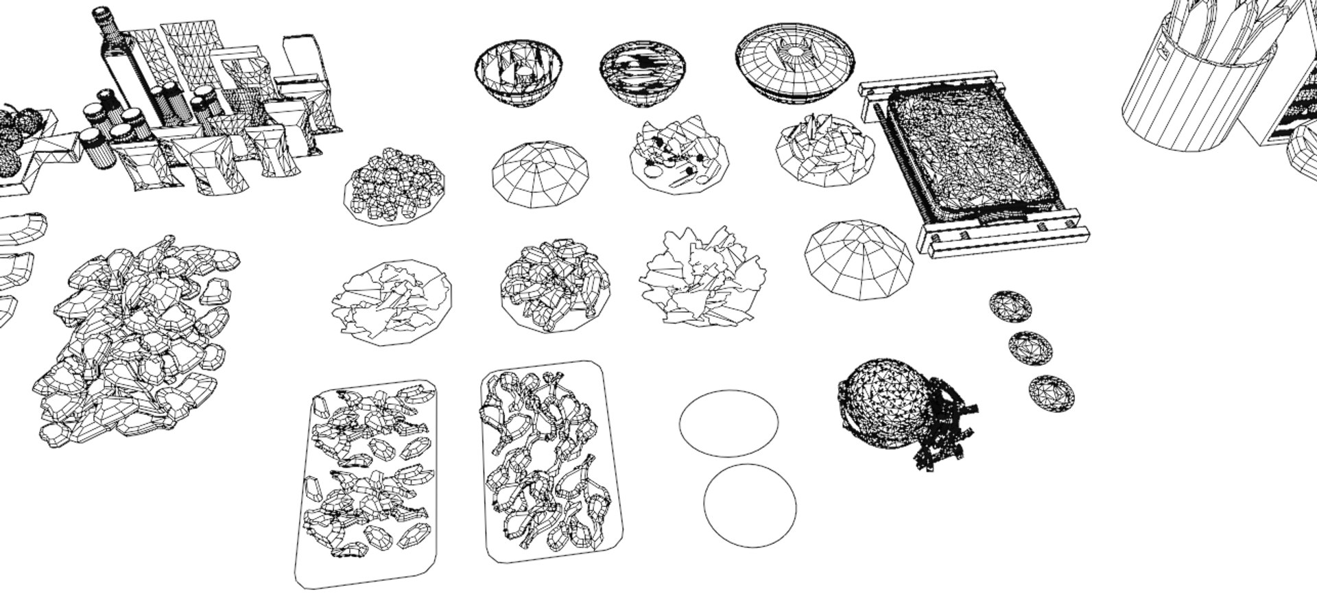 3D 100-packs Of 3D Food Models Model - TurboSquid 2031310