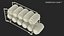 Dispenser per lattine di soda cromato con lattine di cola