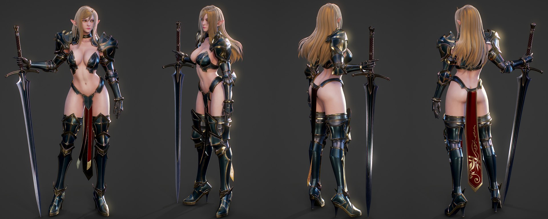 Elf Swordmaster 3D model https://p.turbosquid.com/ts-thumb/le/uaO54w/Jh/rotate/jpg/1791876309/1920x1080/fit_q87/dad65c83ef95792f16b94172ac802f8e1583e656/rotate.jpg