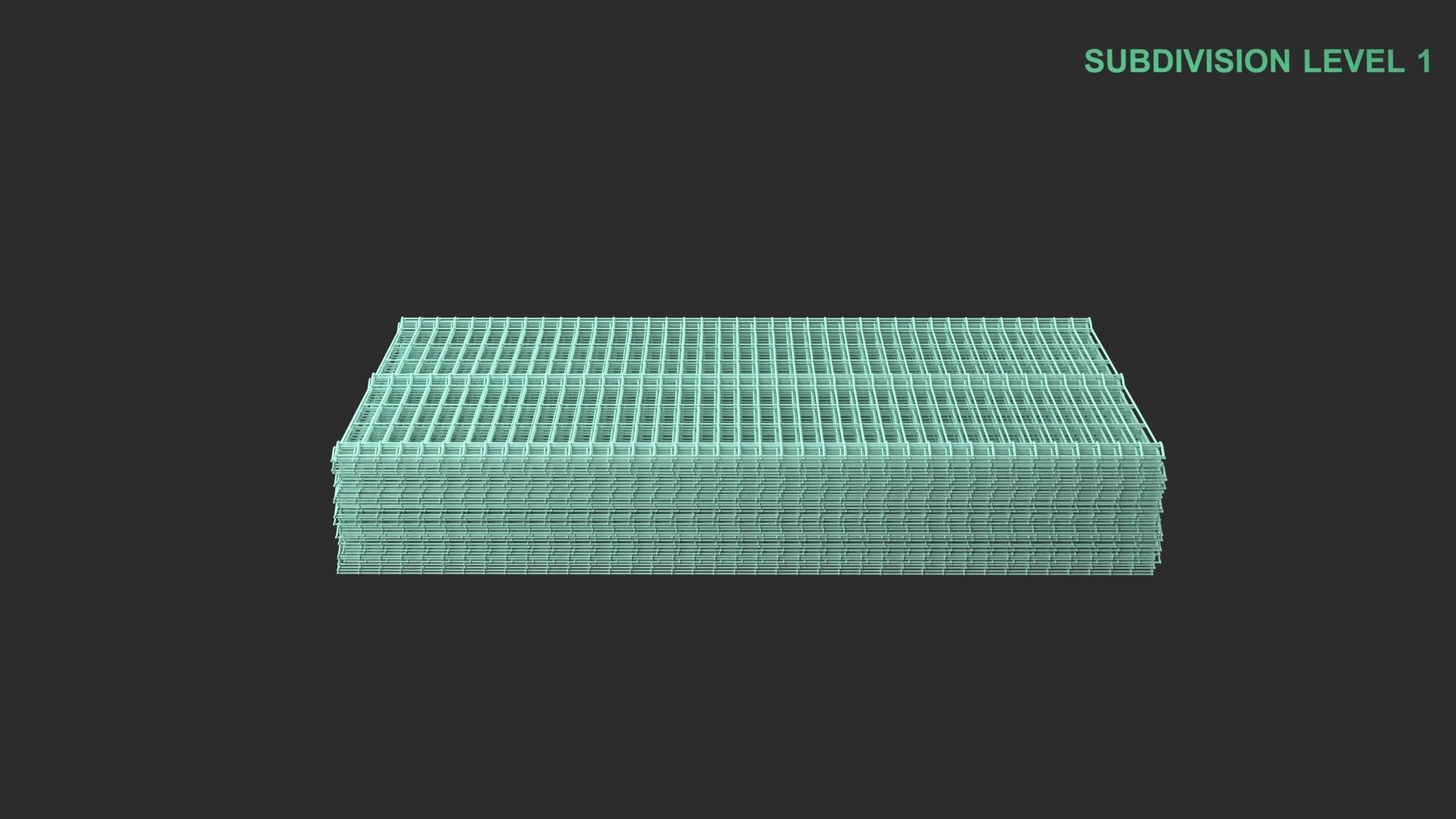 3D Model Stacked Fence Mesh - TurboSquid 2318862