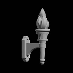 3D model Torch Wall Sconce 3D Print Model
