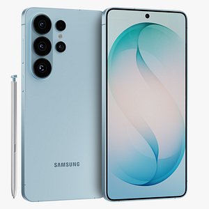 3D Samsung Galaxy S26 Ultra Sky Blue