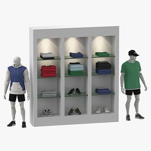 3D Clothing Store Setup 07 model