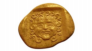 3D gold coin of Abydos model